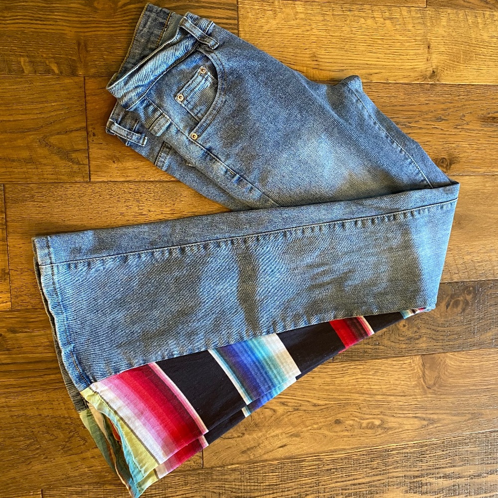 Custom-made Serape Bell-bottoms Size S